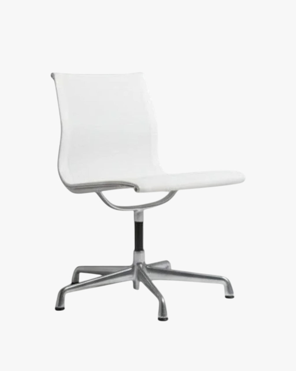 Herman Miller Eames Aluminium Group EA330 Chair, White Mesh, No Arms