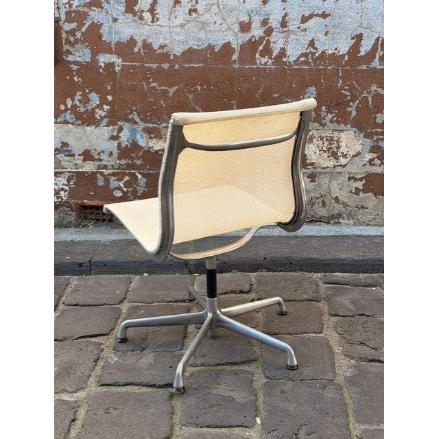 Herman Miller Eames Aluminium Group EA330 Chair, White Mesh, No Arms