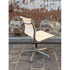 Herman Miller Eames Aluminium Group EA330 Chair, White Mesh, No Arms