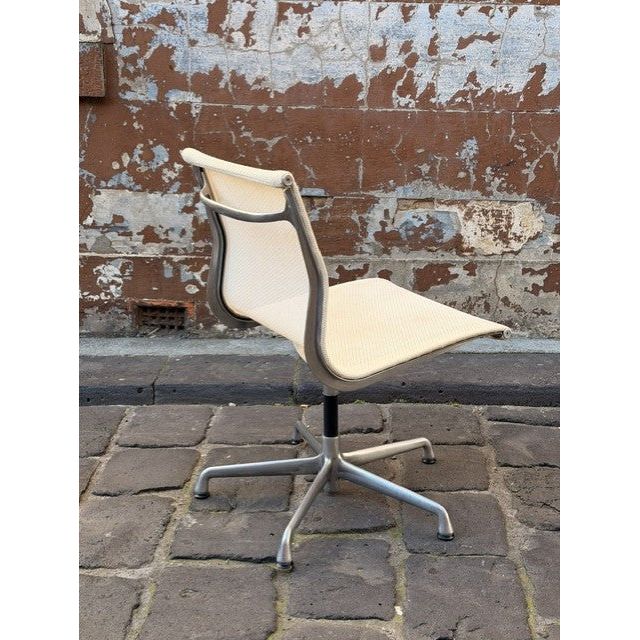 Herman Miller Eames Aluminium Group EA330 Chair, White Mesh, No Arms