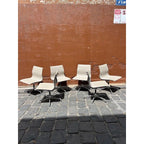 Herman Miller Eames Aluminium Group Side Chair, Low Back, White, On Glides