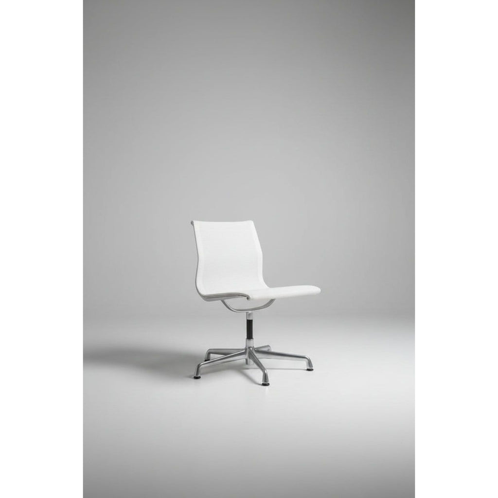 Herman Miller Eames Aluminium Group EA330 Chair, White Mesh, No Arms