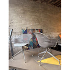 Antonio Citterio Iuta Swivel Chairs for B&B Italia, Grey, Pair - thegoodchairs