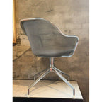 Antonio Citterio Iuta Swivel Chairs for B&B Italia, Grey, Pair - thegoodchairs