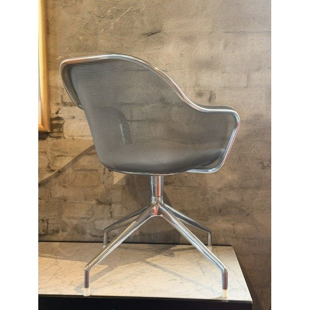 Antonio Citterio Iuta Swivel Chairs for B&B Italia, Grey, Pair - thegoodchairs
