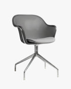 Antonio Citterio Iuta Swivel Chairs for B&B Italia, Grey, Pair - thegoodchairs