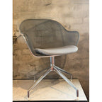 Antonio Citterio Iuta Swivel Chairs for B&B Italia, Grey, Pair - thegoodchairs