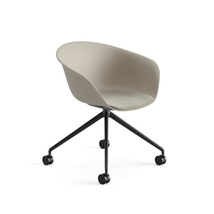 Arper Dune 02 Tub Chairs on Castors for Conference, Meeting or Venues, Made in Italy - thegoodchairs
