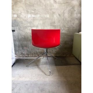 Arper Stylecraft Contrast Swivel Chair, Moulded Shell With Aluminium Swivel Legs - thegoodchairs