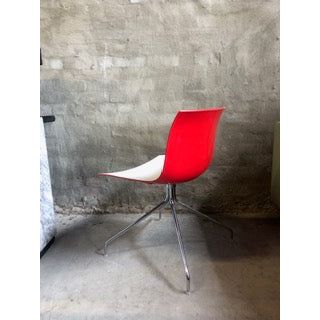 Arper Stylecraft Contrast Swivel Chair, Moulded Shell With Aluminium Swivel Legs - thegoodchairs