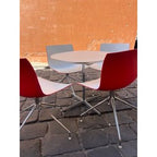 Arper Stylecraft Contrast Swivel Chair, Moulded Shell With Aluminium Swivel Legs - thegoodchairs
