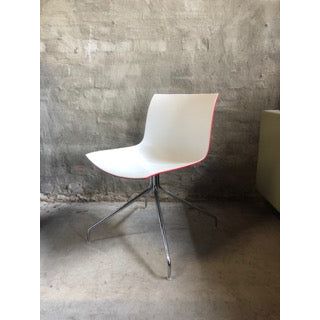 Arper Stylecraft Contrast Swivel Chair, Moulded Shell With Aluminium Swivel Legs - thegoodchairs