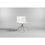 Arper Stylecraft Contrast Swivel Chair, Moulded Shell With Aluminium Swivel Legs - thegoodchairs