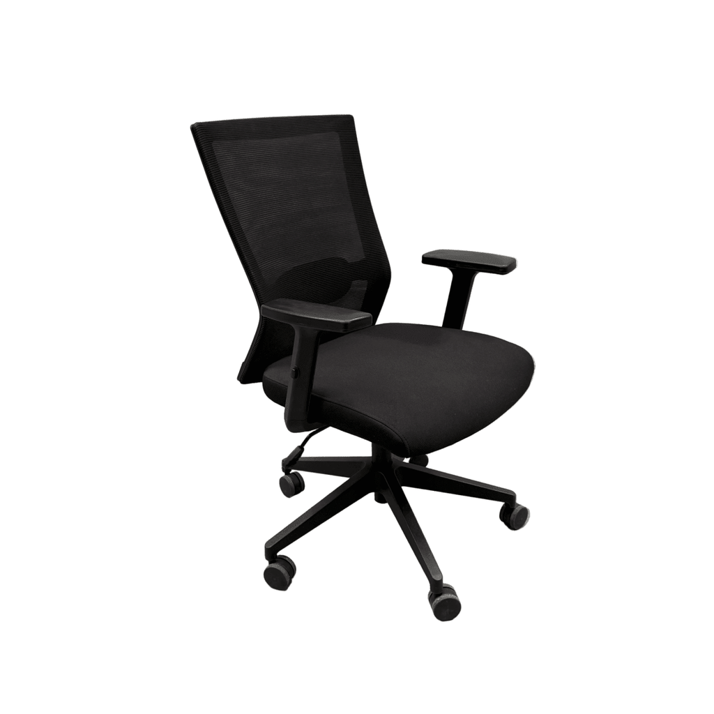 Black Task Chair With Armrests - thegoodchairs