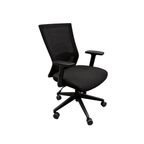Black Task Chair With Armrests - thegoodchairs