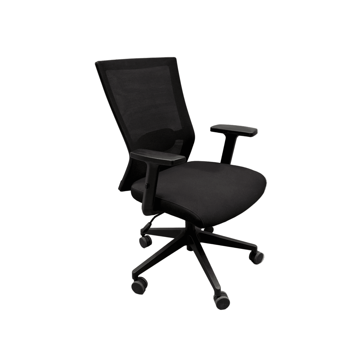 Black Task Chair With Armrests - thegoodchairs