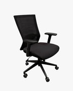 Black Task Chair With Armrests - thegoodchairs