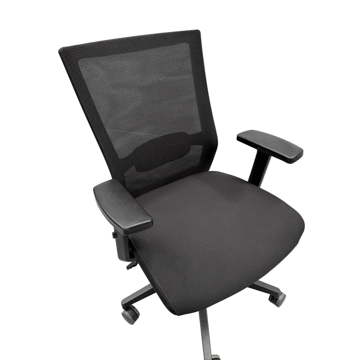 Black Task Chair With Armrests - thegoodchairs