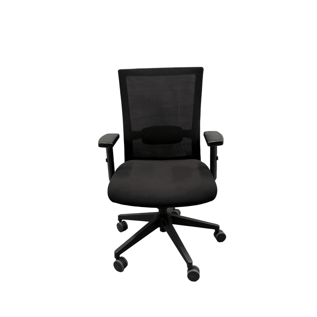 Black Task Chair With Armrests - thegoodchairs