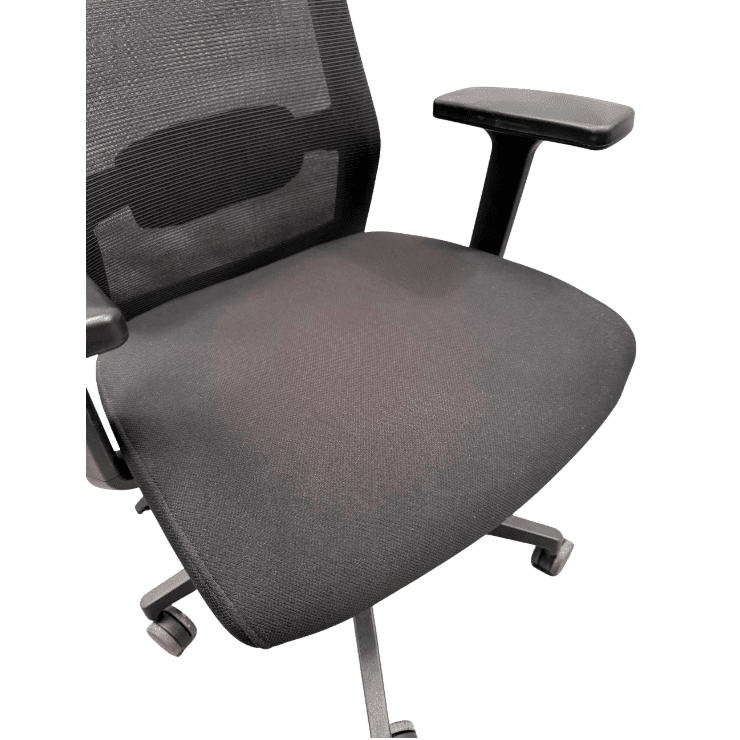 Black Task Chair With Armrests - thegoodchairs