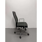 Boardroom Chair, Black Leather & Chrome Base - thegoodchairs