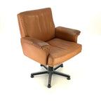 De Sede DS35 31 Executive Office Chair, Tan Leather, Switzerland, 1970s - thegoodchairs