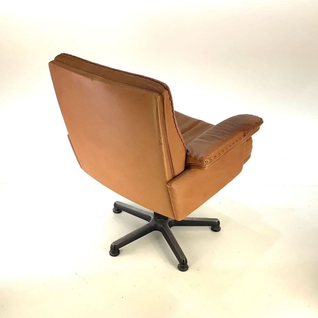 De Sede DS35 31 Executive Office Chair, Tan Leather, Switzerland, 1970s - thegoodchairs