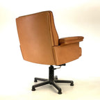 De Sede DS35 31 Executive Office Chair, Tan Leather, Switzerland, 1970s - thegoodchairs