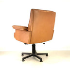 De Sede DS35 31 Executive Office Chair, Tan Leather, Switzerland, 1970s - thegoodchairs