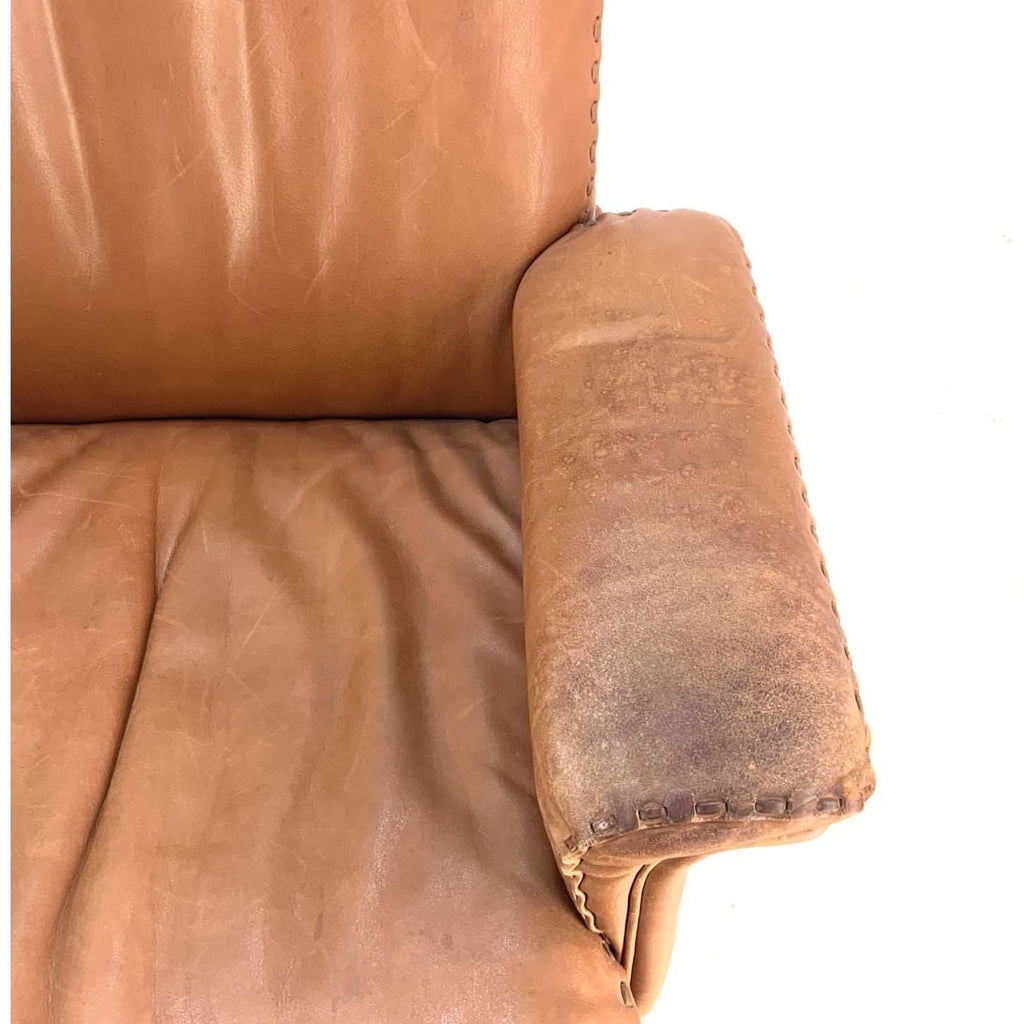 De Sede DS35 31 Executive Office Chair, Tan Leather, Switzerland, 1970s - thegoodchairs