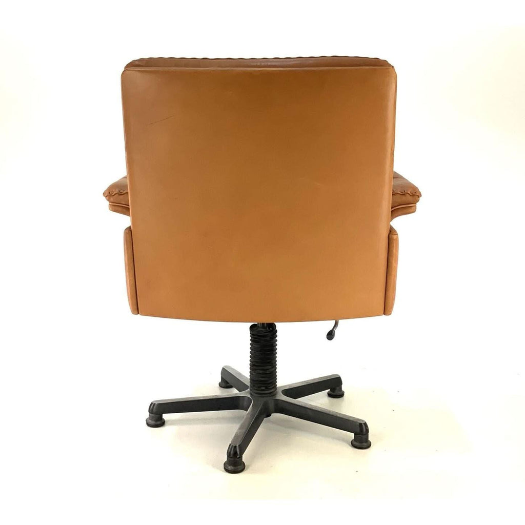 De Sede DS35 31 Executive Office Chair, Tan Leather, Switzerland, 1970s - thegoodchairs