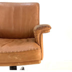 De Sede DS35 31 Executive Office Chair, Tan Leather, Switzerland, 1970s - thegoodchairs