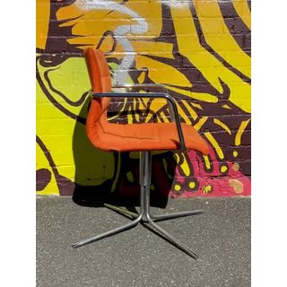 Diemme Swivel Chair, Orange - thegoodchairs