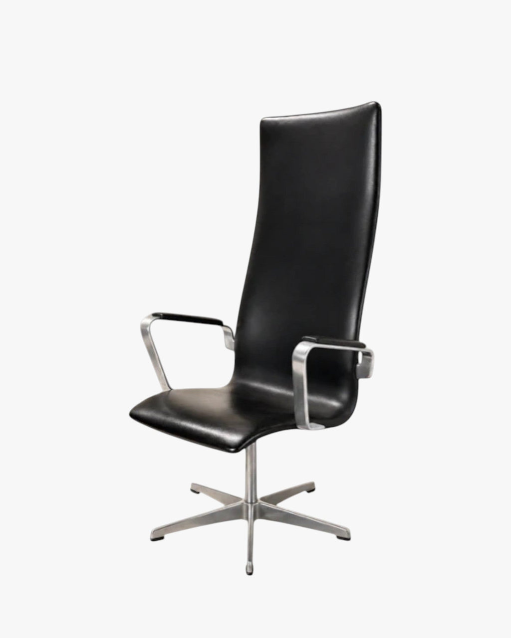 Fritz Hansen Danish Modern Oxford High Back Lounge Chairs, Designed by Arne Jacobsen for - thegoodchairs