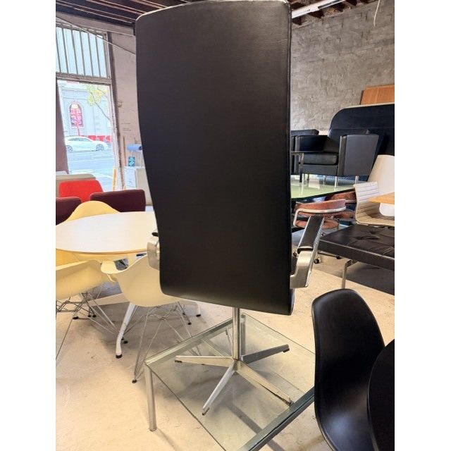 Fritz Hansen Danish Modern Oxford High Back Lounge Chairs, Designed by Arne Jacobsen for - thegoodchairs