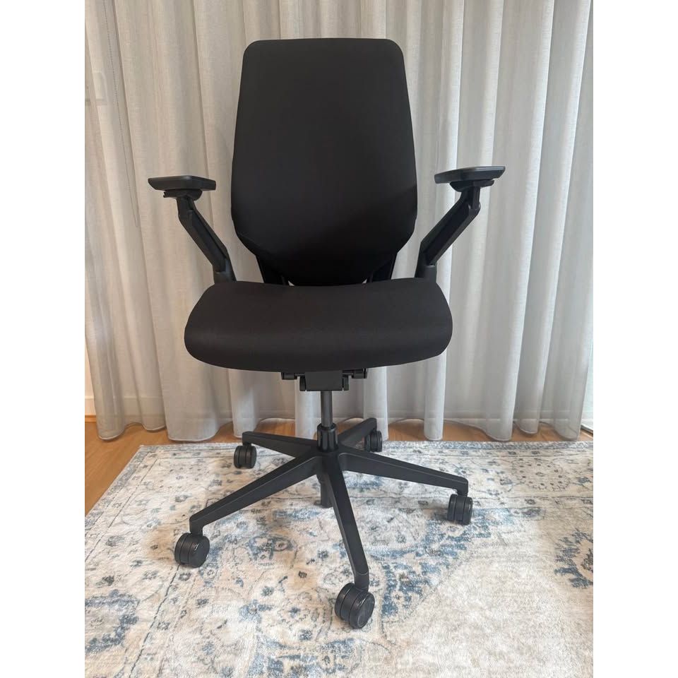 Steelcase Gesture Ergonomic Task Chair, Black Fabric, Black Frame, Fully Adjustable Arms