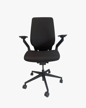 Steelcase Gesture Ergonomic Task Chair, Black Fabric, Black Frame, Fully Adjustable Arms