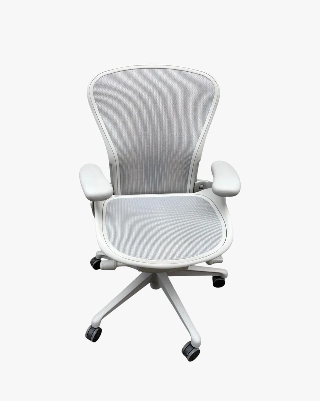 Herman Miller Aeron Remastered Task Chair, Size B, Mineral, Polished Aluminium - thegoodchairs