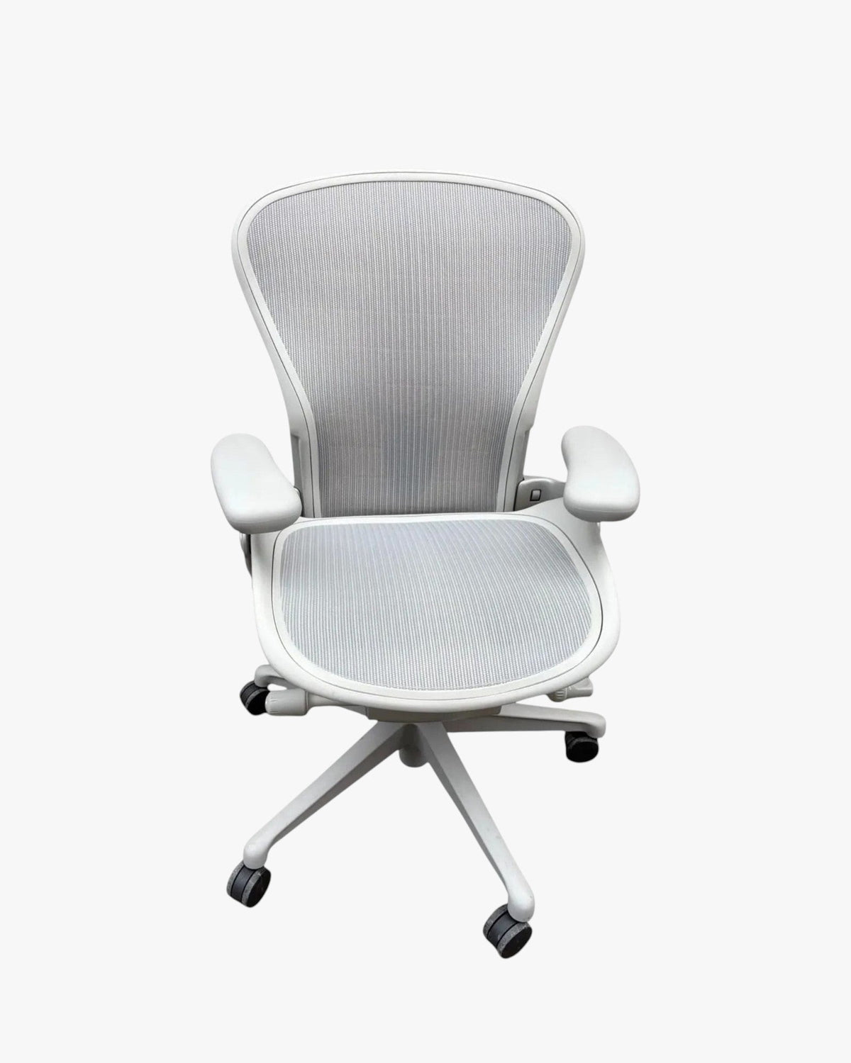 Herman Miller Aeron Remastered Task Chair, Size B, Mineral, Polished Aluminium - thegoodchairs