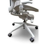 Herman Miller Aeron Remastered Task Chair, Size B, Mineral, Polished Aluminium - thegoodchairs