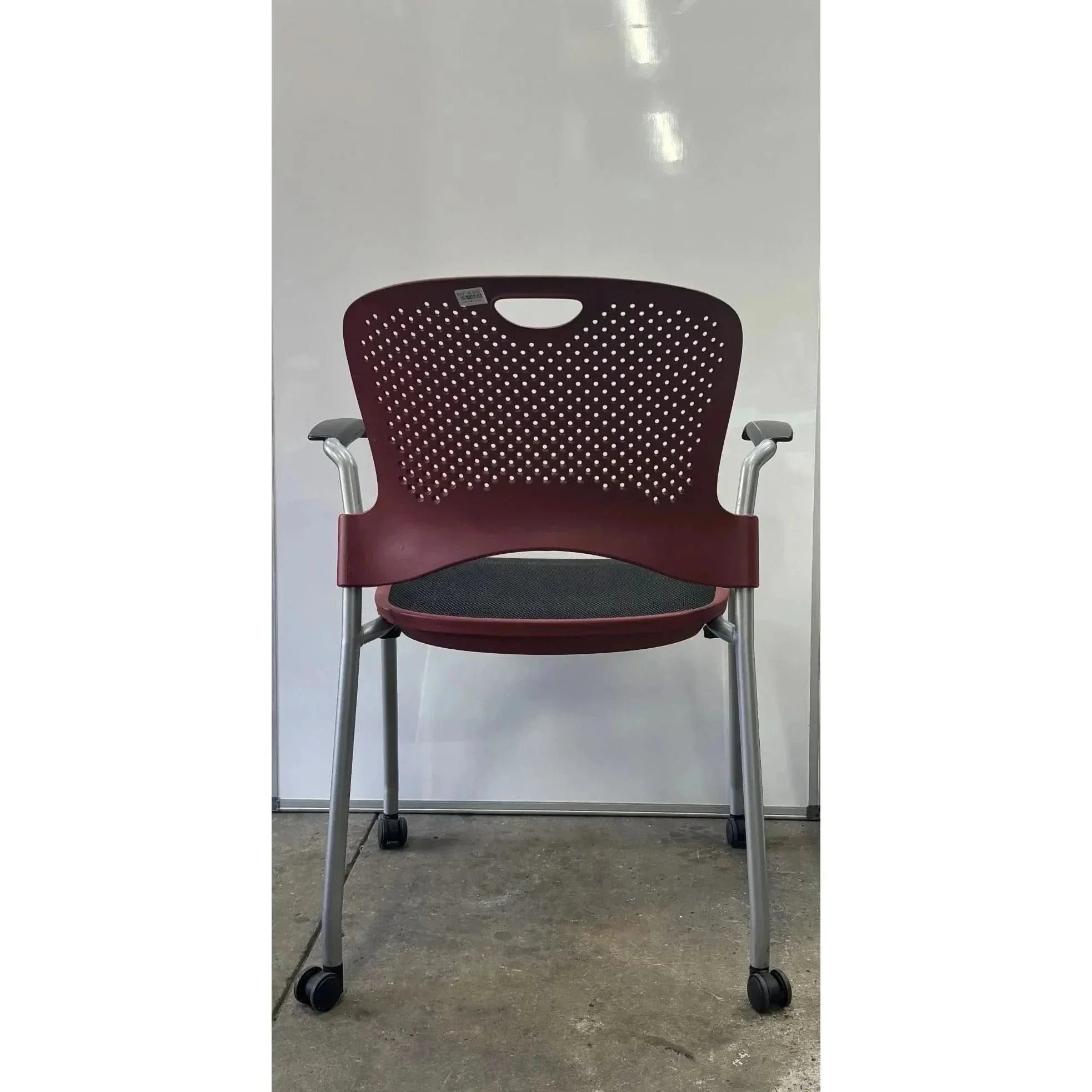 Herman Miller Caper - Meeting Chair - Maroon - thegoodchairs