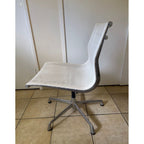 Herman Miller Eames Aluminium Group EA330 Task Chair, White Mesh, No Arms - thegoodchairs