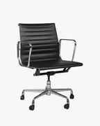 Herman Miller Eames Aluminium Group EA335 Management Chair, Black, Industrial Castors - thegoodchairs