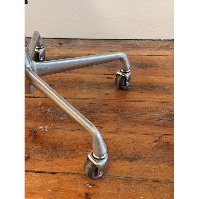 Herman Miller Eames Aluminium Group EA335 Management Chair, Black, Industrial Castors - thegoodchairs