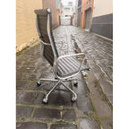 Herman Miller Eames Aluminium Group Executive Chair, Black Leather - thegoodchairs