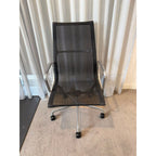 Herman Miller Eames Aluminium Group High-Back Executive Chair, Black Mesh - thegoodchairs