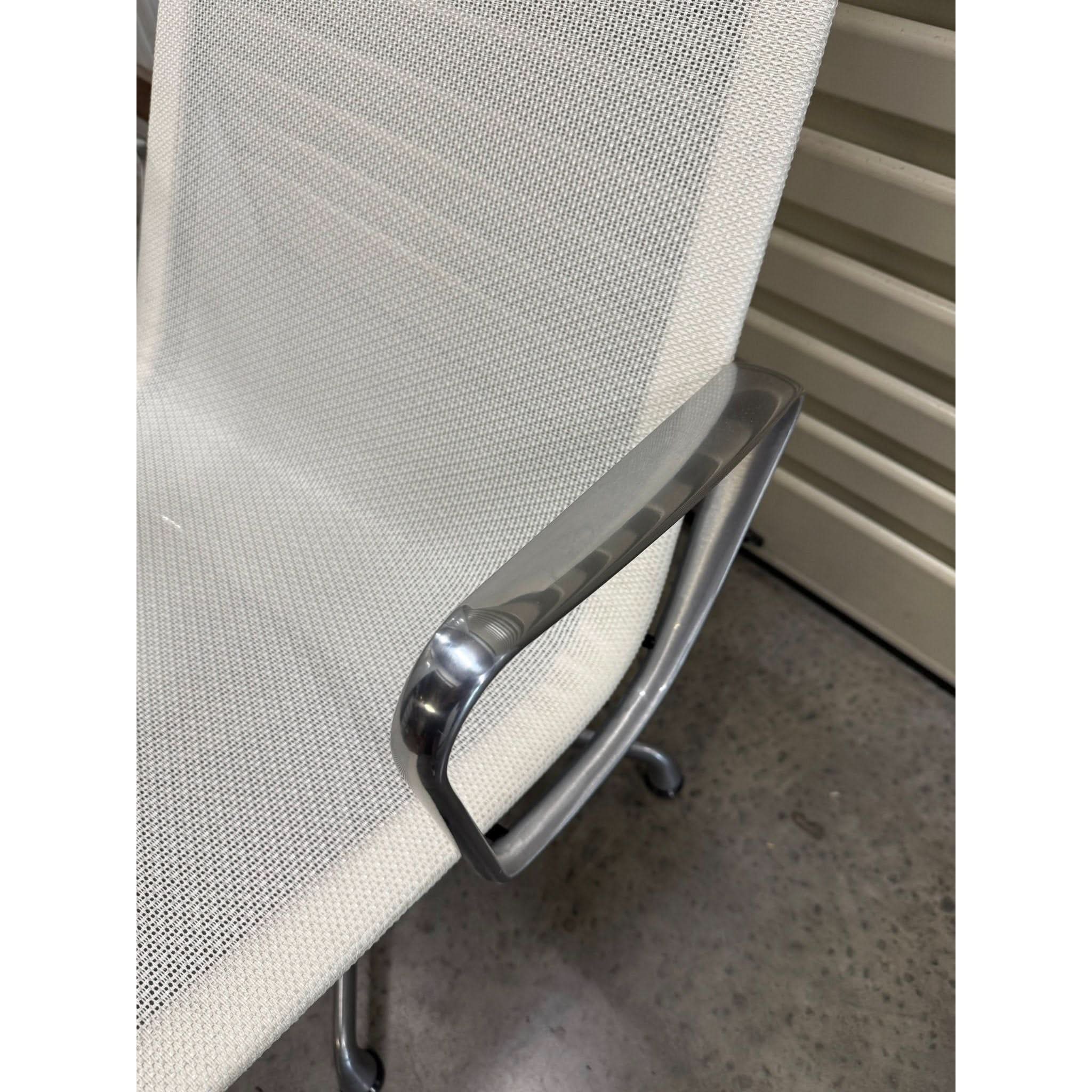 Herman Miller Eames EA116 - Lounge Chair, White Mesh - thegoodchairs
