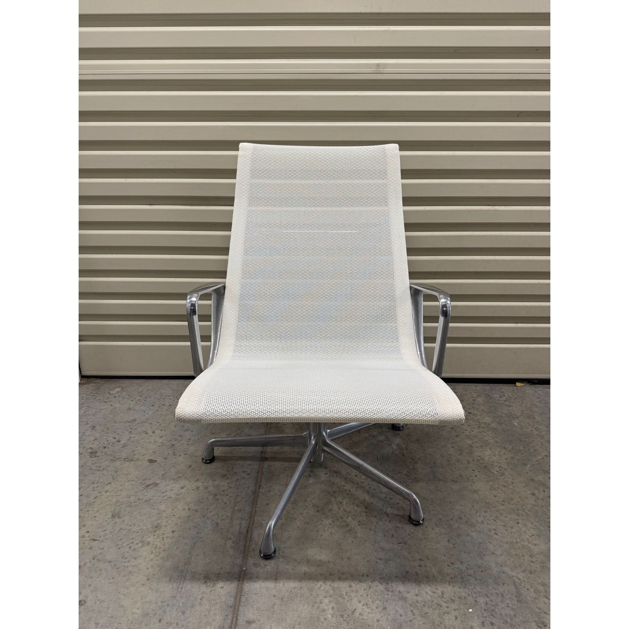 Herman Miller Eames EA116 - Lounge Chair, White Mesh - thegoodchairs