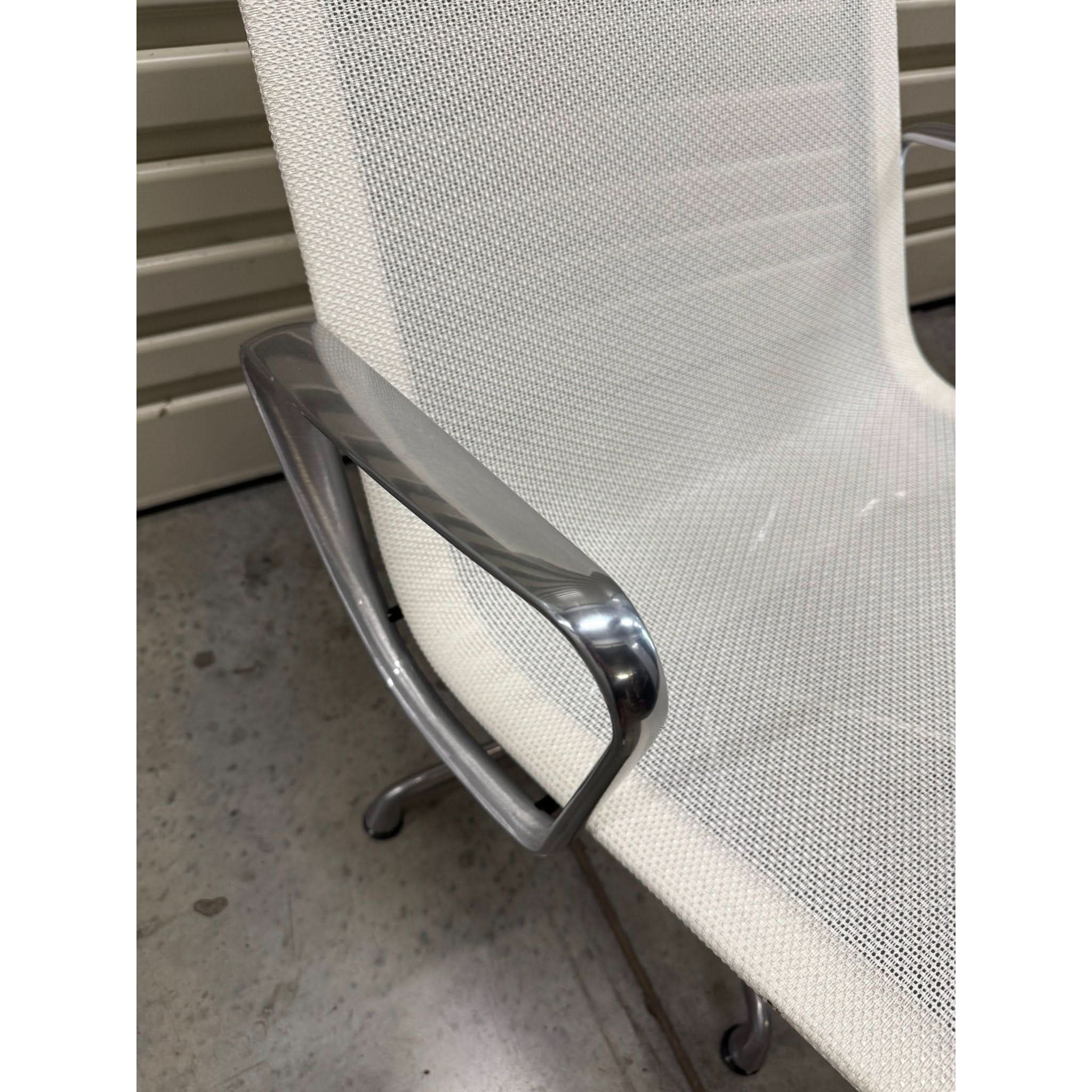 Herman Miller Eames EA116 - Lounge Chair, White Mesh - thegoodchairs