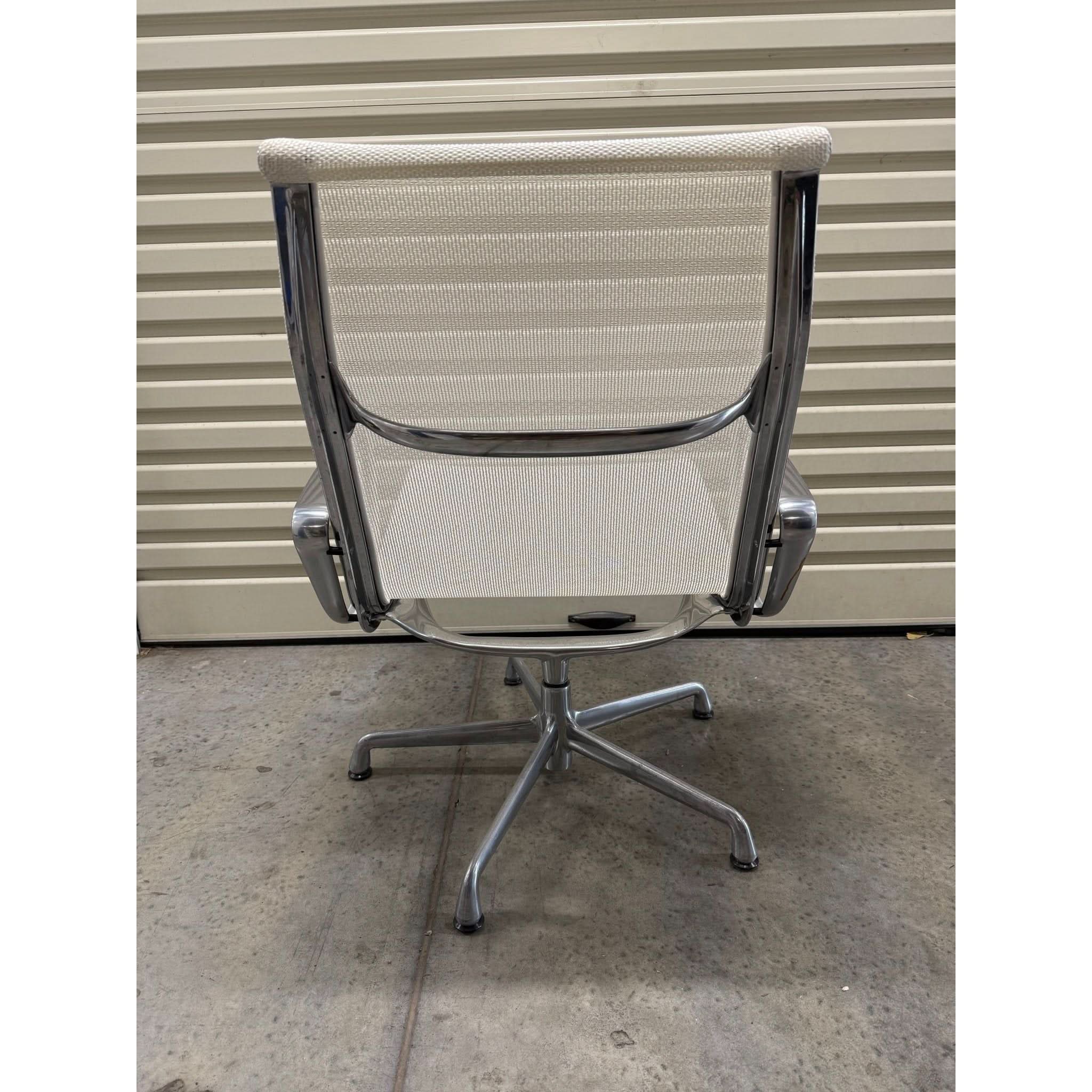 Herman Miller Eames EA116 - Lounge Chair, White Mesh - thegoodchairs